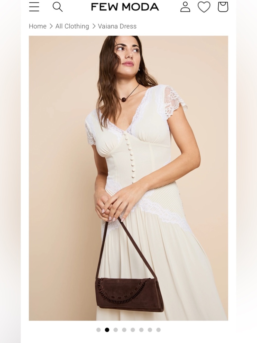 FEW MODA Lace-Trim Maxi Dress - Women
